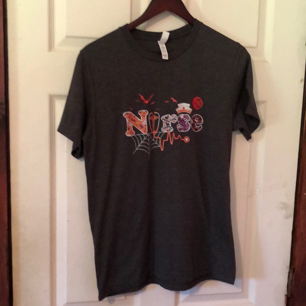 Nurse Gray Halloween Themed T-Shirt Womens Medium M